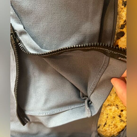 Spanx Seamless Side-Zip High Waisted Leggings Dark Grey Comfortable Fit Size XL - Picture 8 of 8